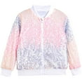 thumbnail image 4 of Spazoro Toddler Girls Jackets, Sequin Casual Fall Winter Long Sleeves Cardigans for Kids Girls Multicolor Size 5-6T, 4 of 4