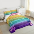 thumbnail image 3 of Homewish Colorful Gradient Butterflies 2pcs Bedding Comforter Set for Teens,Rustic Cabin Twin Comforter Sets,Retro Vintage Breathable Bedding Set,Luxury Bedroom Decor,Reversible, 3 of 8