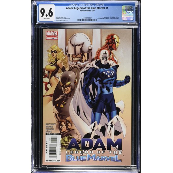 Adam Legend of the Blue Marvel #1 CGC NM+ 9.6 1st Anti-Man + Blue Marvel! Comic Book