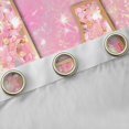 thumbnail image 4 of Feelyou Fashion Pink Letter Curtains Pack of 2 (42x84 Each) for Teen, Cartoon Monogrammed L Curtains Blackout, Kawaii Mermaid Princess Bedroom Curtains, Window Curtains Bedroom Decor, 4 of 6