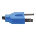 thumbnail image 3 of Tripp Lite 4ft Computer Power Cord Cable 5-15P to C13 Blue 10A 18AWG 4' - Power cable - IEC 60320 C13 to NEMA 5-15 (M) - AC 110 V - 4 ft - blue, 3 of 4