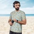 thumbnail image 4 of Wukai Bees Print Men's Short-Sleeved Mesh T-Shirt,Quick-Dry Short Sleeve Workout T-Shirt-6X-Large, 4 of 8
