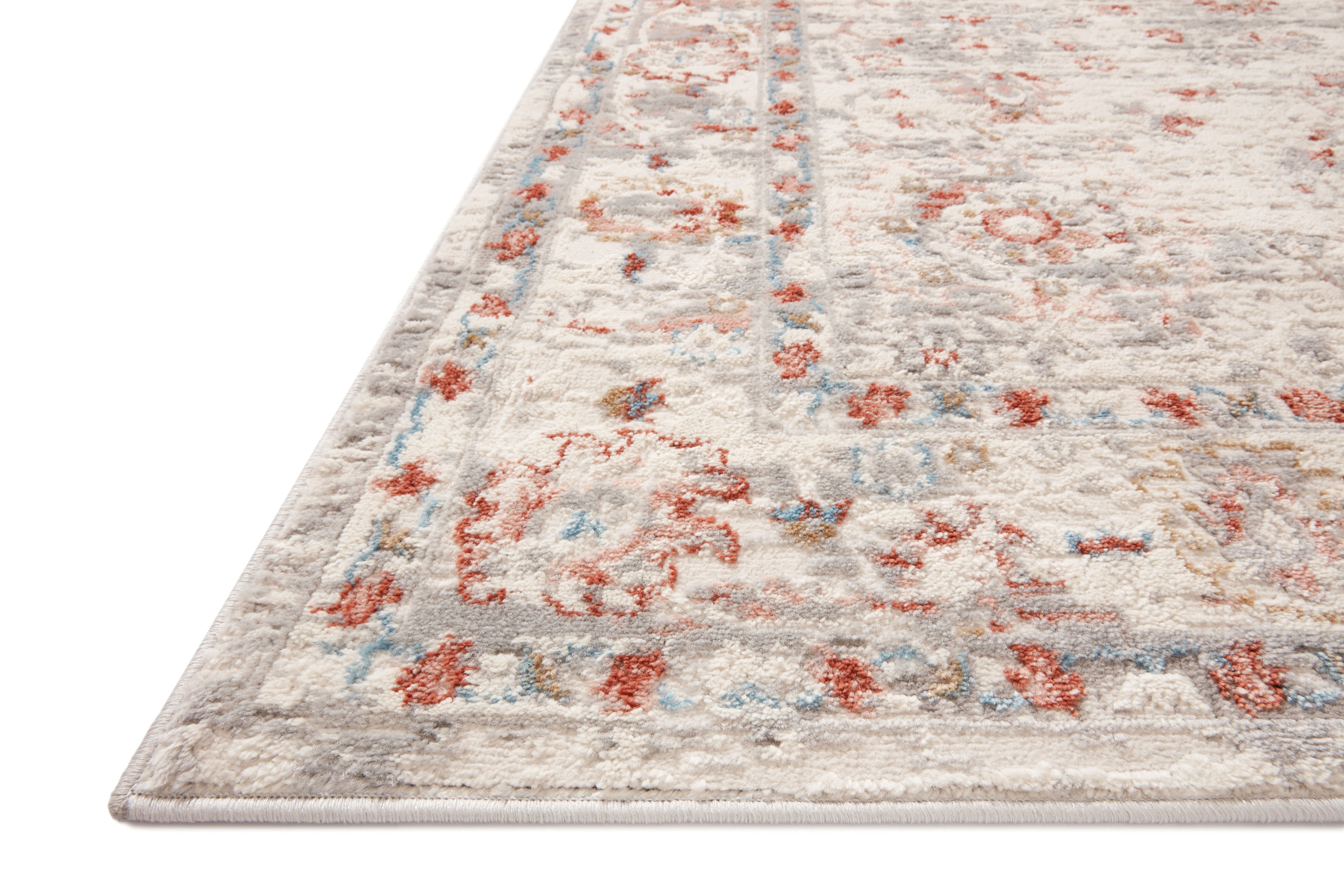 EST-01 Ivory / Rust - 18" x 18" Sample