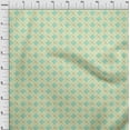 thumbnail image 3 of oneOone Cotton Poplin Fabric Leaves & Geometric Block Print Fabric BTY 56 Inch Wide, 3 of 4