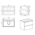 thumbnail image 3 of Gray Finish Vanity with Sink | Storage-Enhanced Modern Bathroom Setup | Peaceful Silent Drawer Glide, 3 of 4