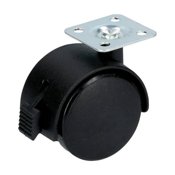 Surtek Office Chair Caster with top Plate And Brake 50 mm , RY5B