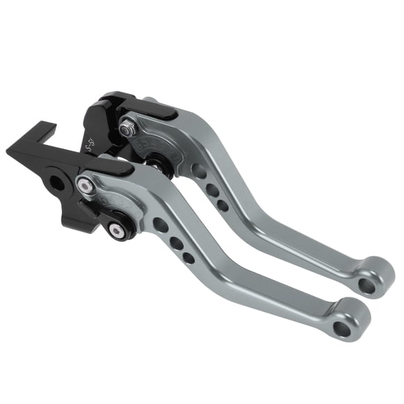 Palancas de freno y embrague cortas únicas para Yamaha MT-10/FZ-10 2017-2021, palanca de freno ajustable en 6 posiciones, aleación de aluminio, tono titanio, 1 par
