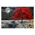 thumbnail image 5 of JRXY Red Tree Flowers Full Moon Wooden Puzzle Challenging Difficult Wood Puzzle for Adults 1000 PCS, 5 of 6