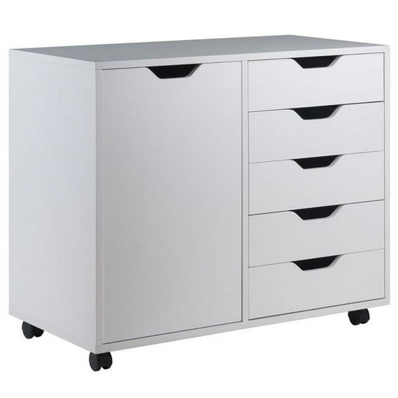 Juki Furniture Halifax Wide Cabinet, White, 30.71''