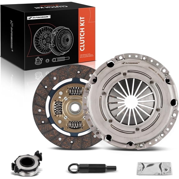 A-Premium Transmission Clutch Kit Set Compatible with Mini Cooper 2002 2003 2004 L4 1.6L SOHC Naturally Aspirated 5 Speed Transmission