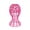 Pink, variant on Wig Stand for Drying, Display, and Storage, Mannequin Head Holder with Ventilated Design, Lightweight Salon Organizer for Wigs, Hats, and Hairpieces