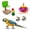 3pcs, variant on SPRING PARK Bird Puzzle Toys Parrot Bird Basketball Toy Mini Roller Skates Toy for Parrots Bird Intelligence Training Toys Parrot Educational Wooden Toys Set 3Packs