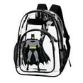 thumbnail image 2 of Batman Clear Backpack Heavy Duty Transparent Backpack See Through Book Bag for College School Travel Work Sports, 2 of 7