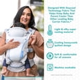 thumbnail image 3 of Infantino Staycool Portabebés convertible 4 en 1, diseño ergonómico para bebés y niños pequeños, 8-40 libras con bolsillo de almacenamiento, blanco, 3 of 5