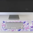 thumbnail image 2 of Purple Butterfly Mouse Pad XL, Extended Large Gaming Mouse Pad, Lavender Butterfly Mousepad, Floral Long Big Desk Mouse Mat, Butterfly Decor Stuff Accessories, 31.5 X 11.8 Inch, 2 of 6