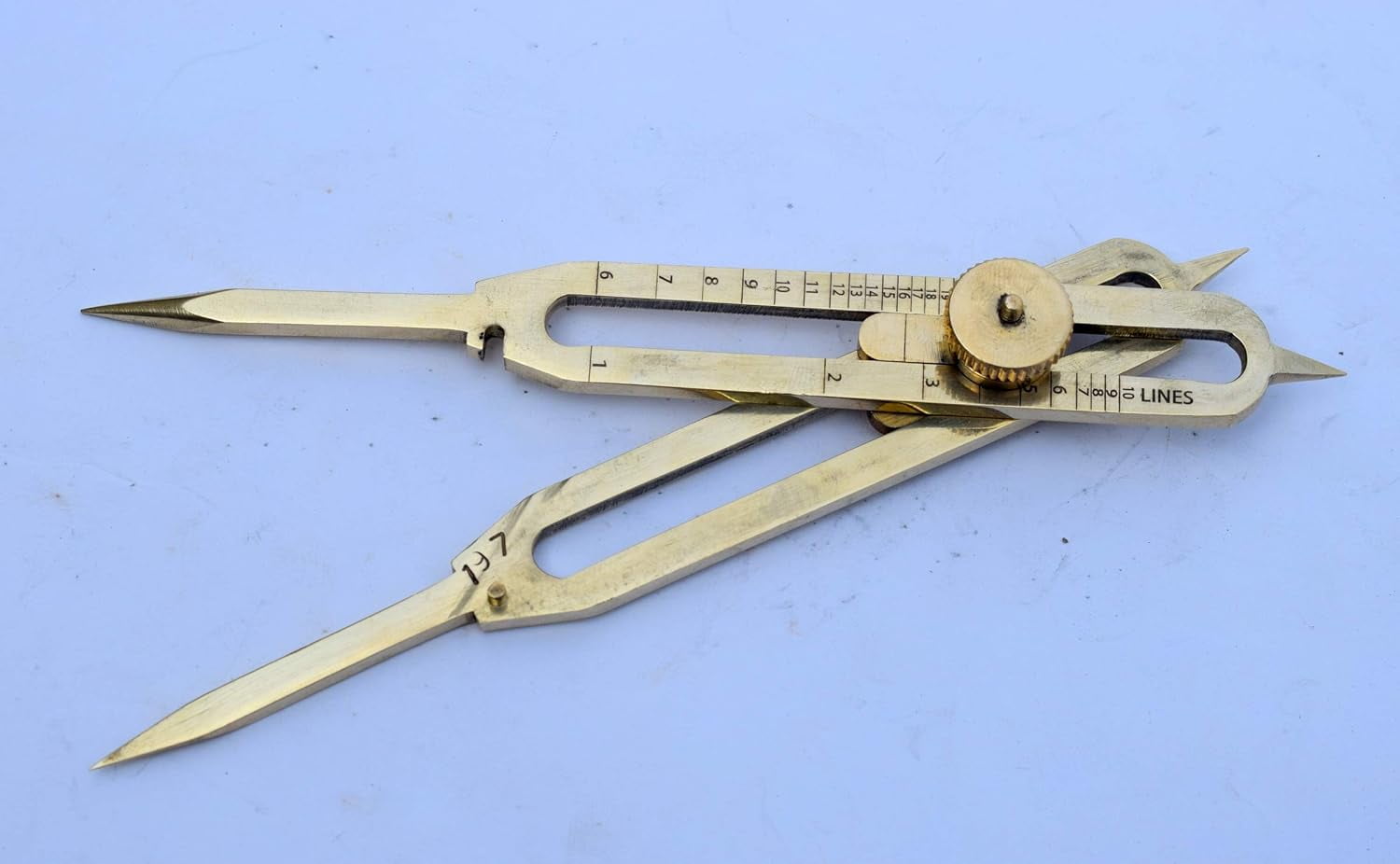 Solid Brass Divider Drafting Proportional Tool 6" Navigational Compass Caliper