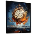 thumbnail image 2 of Designart "The Dali Watch Surrealistic Time II" Abstract Floater Framed Wall Art Living Room, 2 of 7
