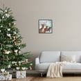 thumbnail image 2 of Stupell Industries Winter Reindeer Holiday Landscape Holiday Painting Black Framed Art Print Wall Art, 2 of 8