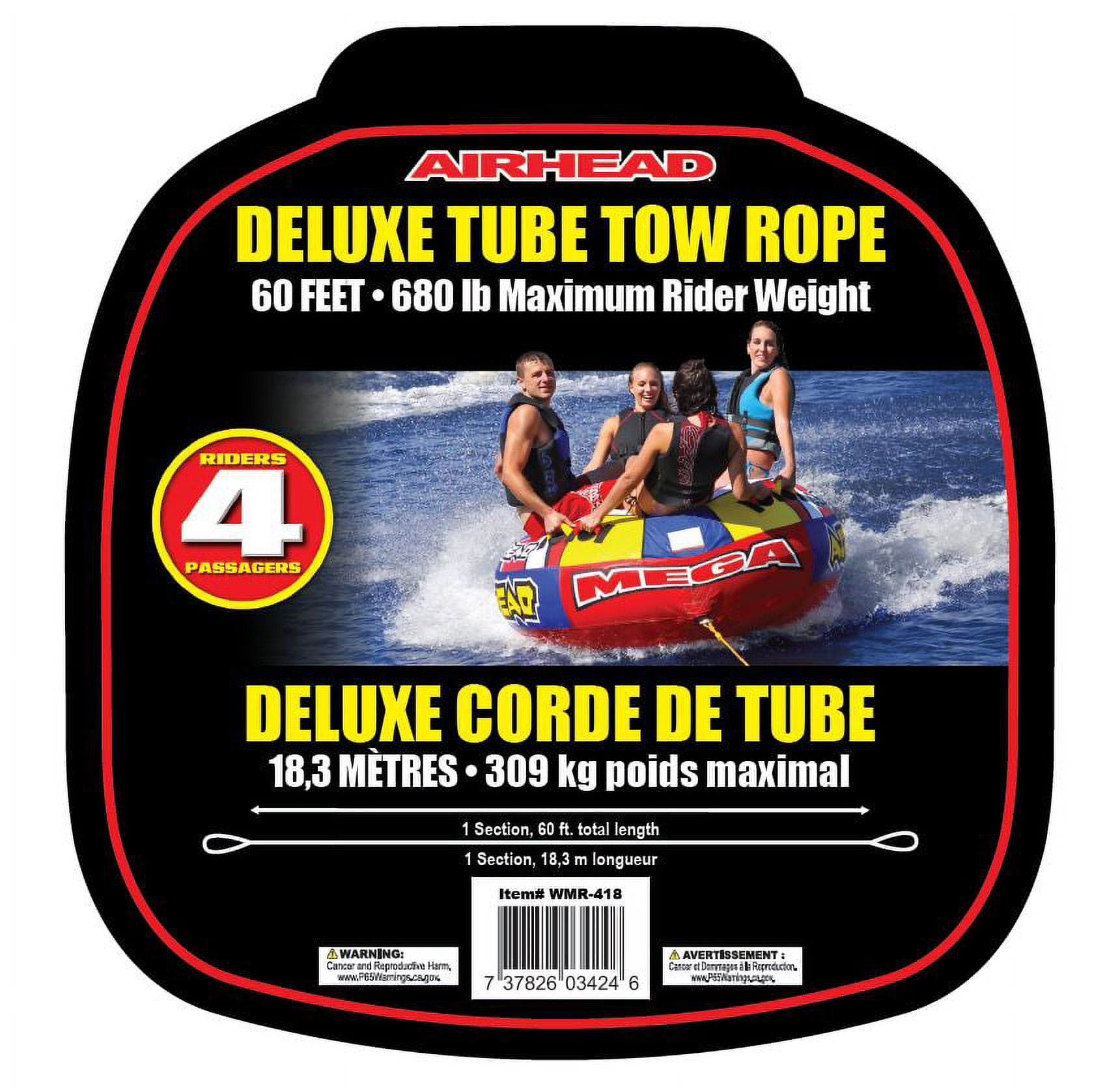 PROLINE 60' DELUXE 2-RIDER TUBE ROPE - BLUE/WHITE - BOATING/TUBING