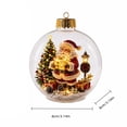 thumbnail image 2 of Glowing Christmas Diorama Ornament 3.14 Inch Clear Acrylic Scene, Warm LED Light Illuminates Intricate Miniature Scenes for Holiday Hanging Decor Home Displays Family Gifts and Keepsakes, 2 of 7