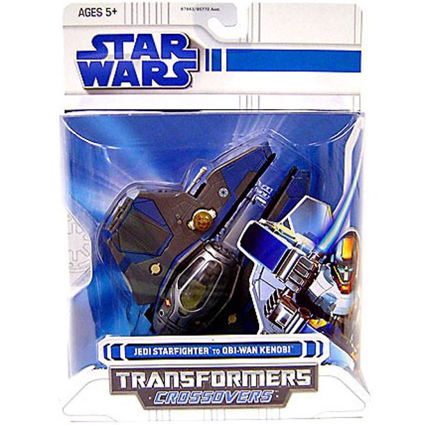 Hasbro Star Wars Transformers Crossovers Jedi Starfighter to OBIWan