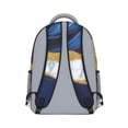 thumbnail image 3 of Blue Gold Marble Backpack for School,Cute School Bag,Schoolbag with Adjustable Shoulder Straps & Padded Back,15.3"x11"x6.7", 3 of 6