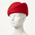thumbnail image 4 of Hsqqdc Women Wool Pillbox Hat Vintage Fascinator Base Formal Church Wedding Winter Stewardess Cap, 4 of 7