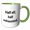 Green/White, variant on 3drose, Half Elf, Half Exhausted., 11oz Mug