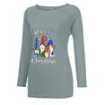 thumbnail image 4 of Black&Friday Deals USSUMA Women Christmas Sweatshirt Pullover, T Shirts for Women Long-Sleeves Xmas Santa Claus Elk Graphic Shirts Oversized 2022 Bohemian O-Neck Pullover Jumper Tunic Top, 4 of 7
