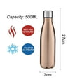 thumbnail image 2 of Botellas de agua aisladas de acero inoxidable agua deportiva reutilizable con forma de cola de 17 oz, 2 of 5