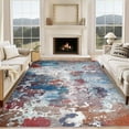 thumbnail image 2 of Living Room Area Rugs 8x10 Washable Abstract Neutral Modern Large Soft Indoor Rug Stain Resistant Non Slip Carpet for Bedroom Dining Room Multi, 2 of 7