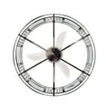 thumbnail image 5 of Warehouse of Tiffany Dario Chrome Ceiling Fan 30-Inch 6-Light Metal & Crystal Drum Shade (Includes Remote), 5 of 13