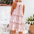 thumbnail image 5 of IROINNID Women's Sleeveless Peplum Dress Fashion Summer Casual Camis Bandage Vest Mini Dress Round Neckline Knee-Length Women Dress, 5 of 9
