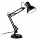 thumbnail image 1 of Lámpara de escritorio LED con brazo oscilante de metal flexible, lámpara de mesa de arquitecto que cuida la vista. Negro, 1 of 9