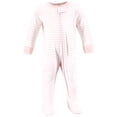 thumbnail image 5 of Hudson Baby Infant Girls Cotton Sleep and Play, Pink Bows, 0-3 Months, 5 of 5