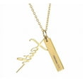 thumbnail image 4 of Beloved Beauty Supply LLC: 18k Gold Plated Faith Necklace w/ Engraved Bar & 21.6” Chain, 4 of 5
