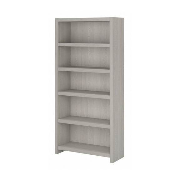 Echo 5 Shelf Bookcase in Gray Sand - Engineered Wood
