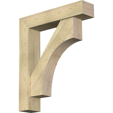 

8 W x 38 D x 44 H Westlake Block Rough Sawn Bracket w/ Offset Brace Douglas Fir