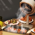 thumbnail image 1 of Mini USB Range Hood, 2 Speed Desktop Extractor Range Hood Khaki Lightweight Portable  for Hotpot for Home, 1 of 7