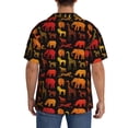 thumbnail image 7 of Goofa Animal Printed Men's Casual Short-sleeved Shirt,Lightweight Breathable Button-down,Summer Casual men's top,Versatile Fashion shirt-Medium, 7 of 7