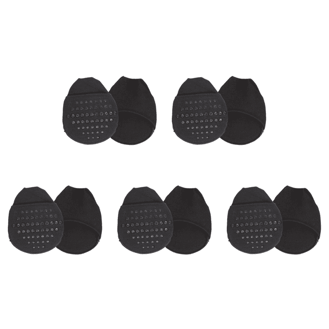 Almohadilla Silicona para El Antepié Transpirable para Zapatos Tacón Alto/sandalias/zapatos Vestir (negro)