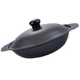 thumbnail image 4 of Black Iron Casserole for Home Use with Flat Bottom for Uniform Heating and Warmth Retention 9.5 Inches, 4 of 4