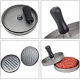 thumbnail image 2 of Prensa para Hamburguesas, Molde de Carne para Hamburguesas  de aluminio Acero Inoxidable de 4,7 pulgadas antiadherente para hamburguesas, carne, parrilla de ternera, accesorios para cocina, 2 of 7