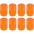thumbnail image 1 of Tapas de vástago de válvula de neumático de rueda estilo hexagonal (40 piezas, naranja) LingWen 8390606701152, 1 of 1