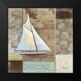 thumbnail image 2 of Brent, Paul 12x12 Black Modern Framed Museum Art Print Titled - Santa Rosa Boat II, 2 of 5