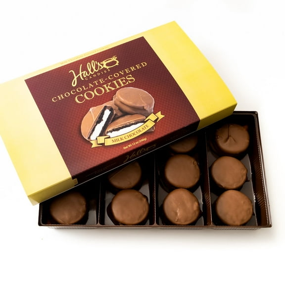 Hall's Candies Milk Chocolate Covered Cookies, 12 oz.