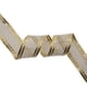 thumbnail image 2 of Cinta decorativa de organza con alambre XMRIBBON de 3,8 cm x 23 m, color dorado, 2 of 3