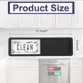 thumbnail image 2 of PATIKIL Dishwasher Magnet Clean Dirty Sign, 7x2 Clean & Dirty Dishwasher Indicator Slider Black Acrylic Magnet Sign Easy to Read Kitchen Accessory, Black & White, 2 of 7