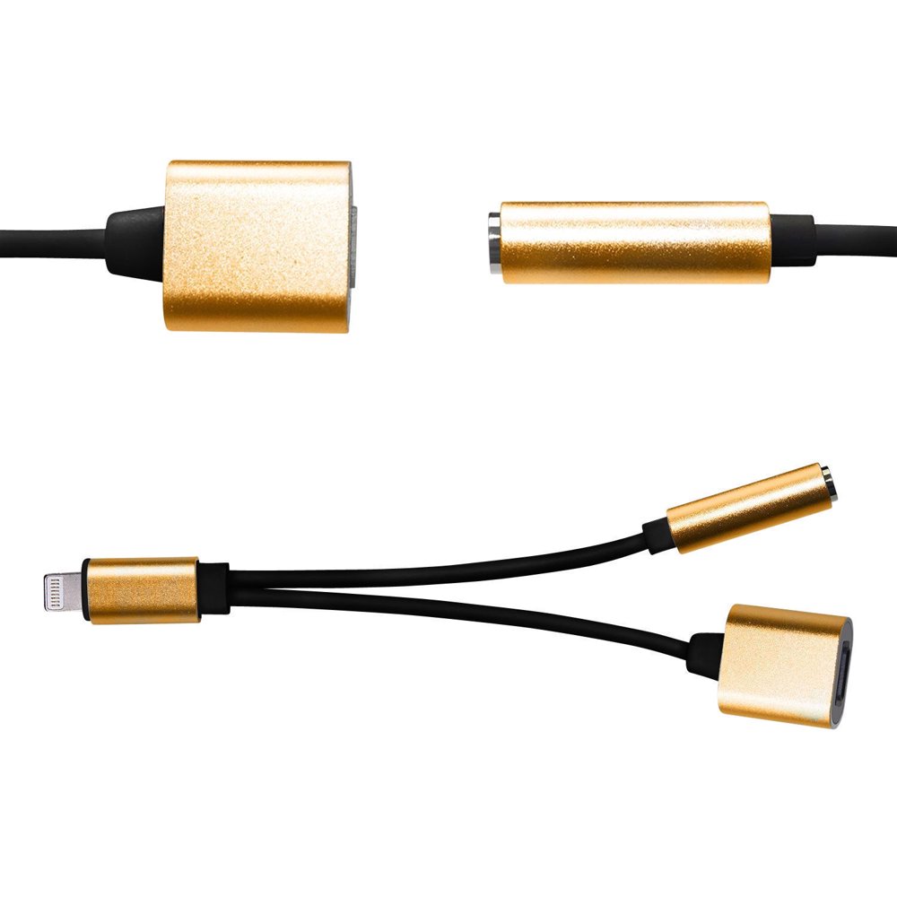 Headphone 3.5mm Jack Adapter for iPhone, 3.5mm Aux Audio Jack Splitter