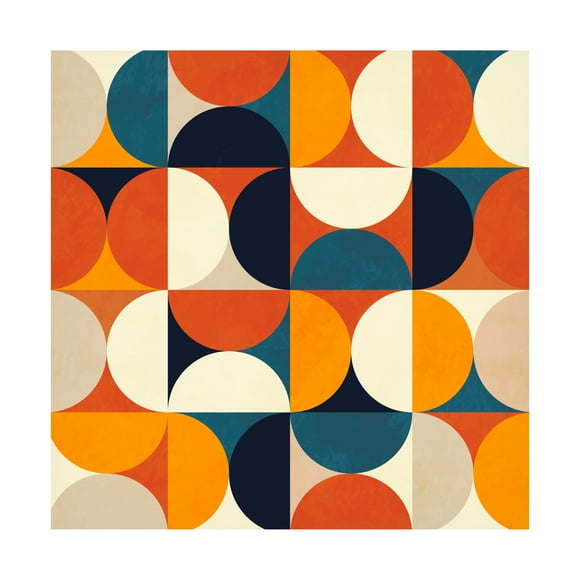 Trademark Fine Art Ana Rut Bre Geometry New12 Rougeatre Canvas Wall Art